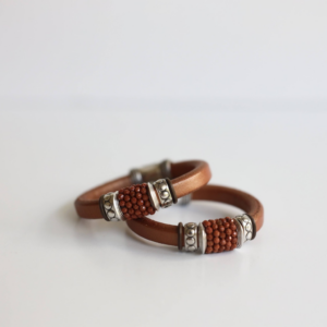 A Copper Gemstone Bracelet