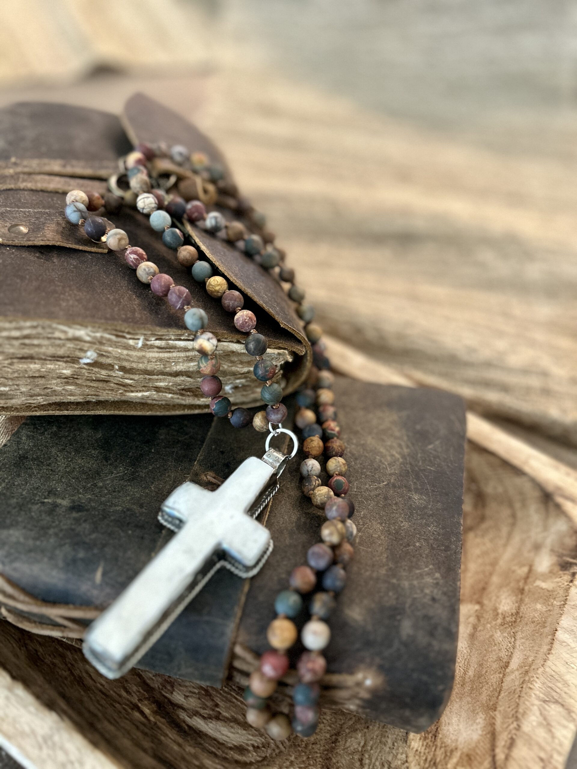 Cross Gemstone Necklace - Image 11