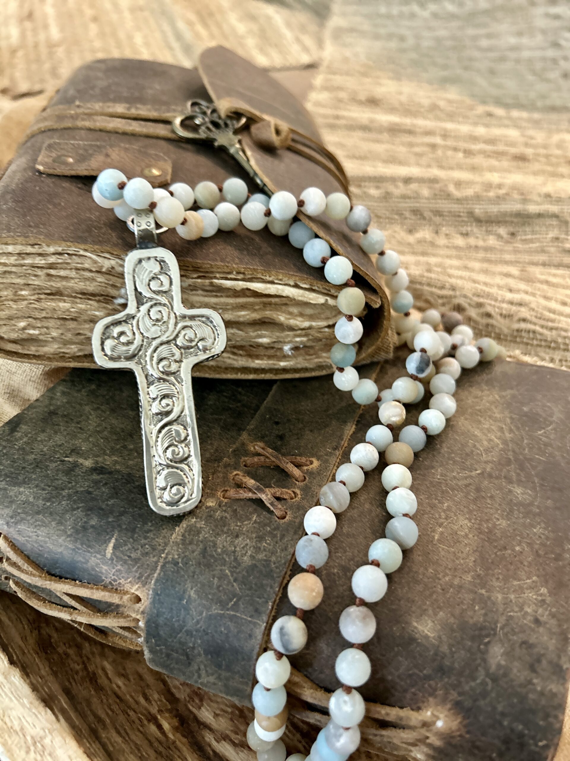 Cross Gemstone Necklace - Image 12