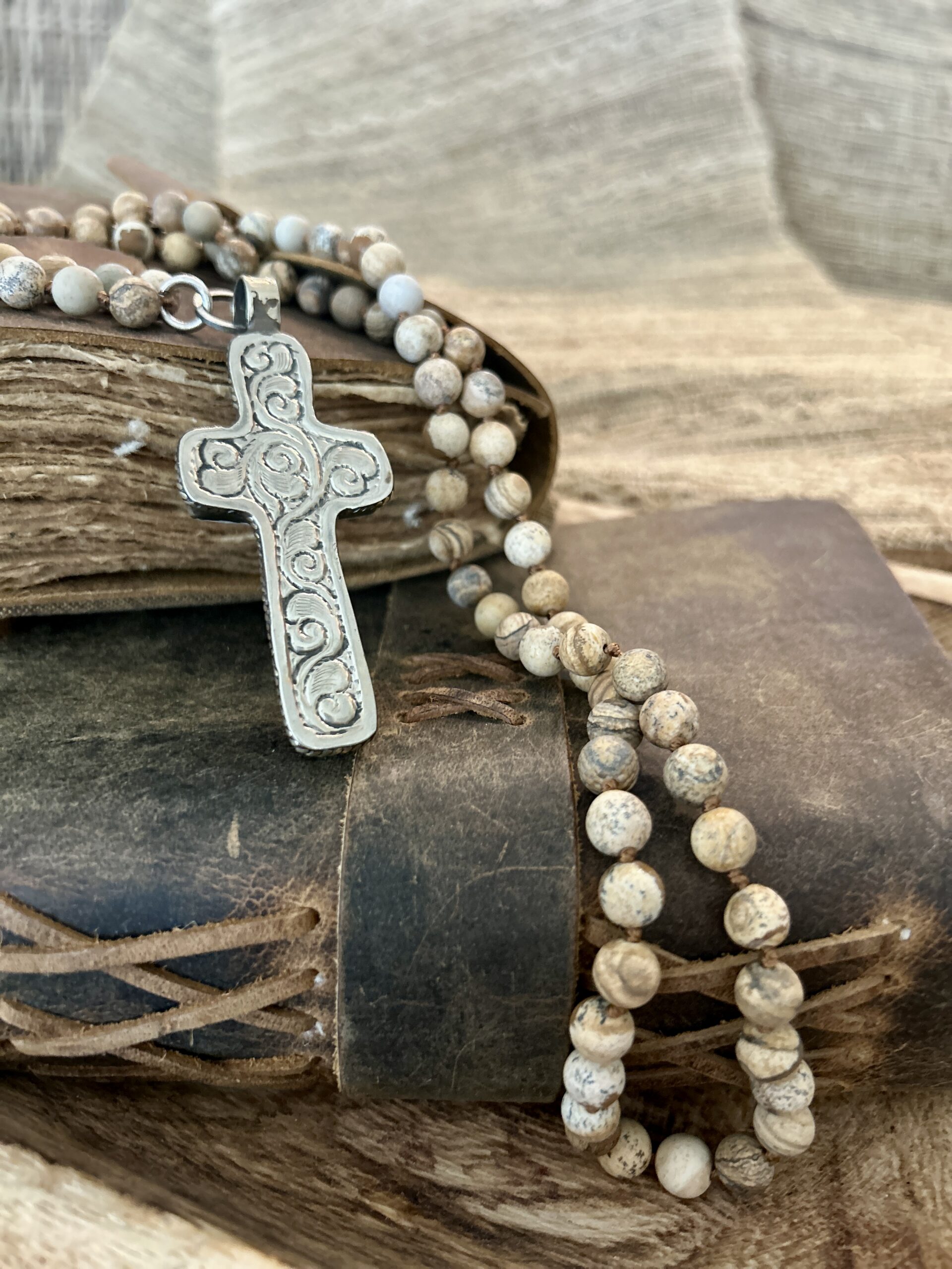 Cross Gemstone Necklace - Image 15