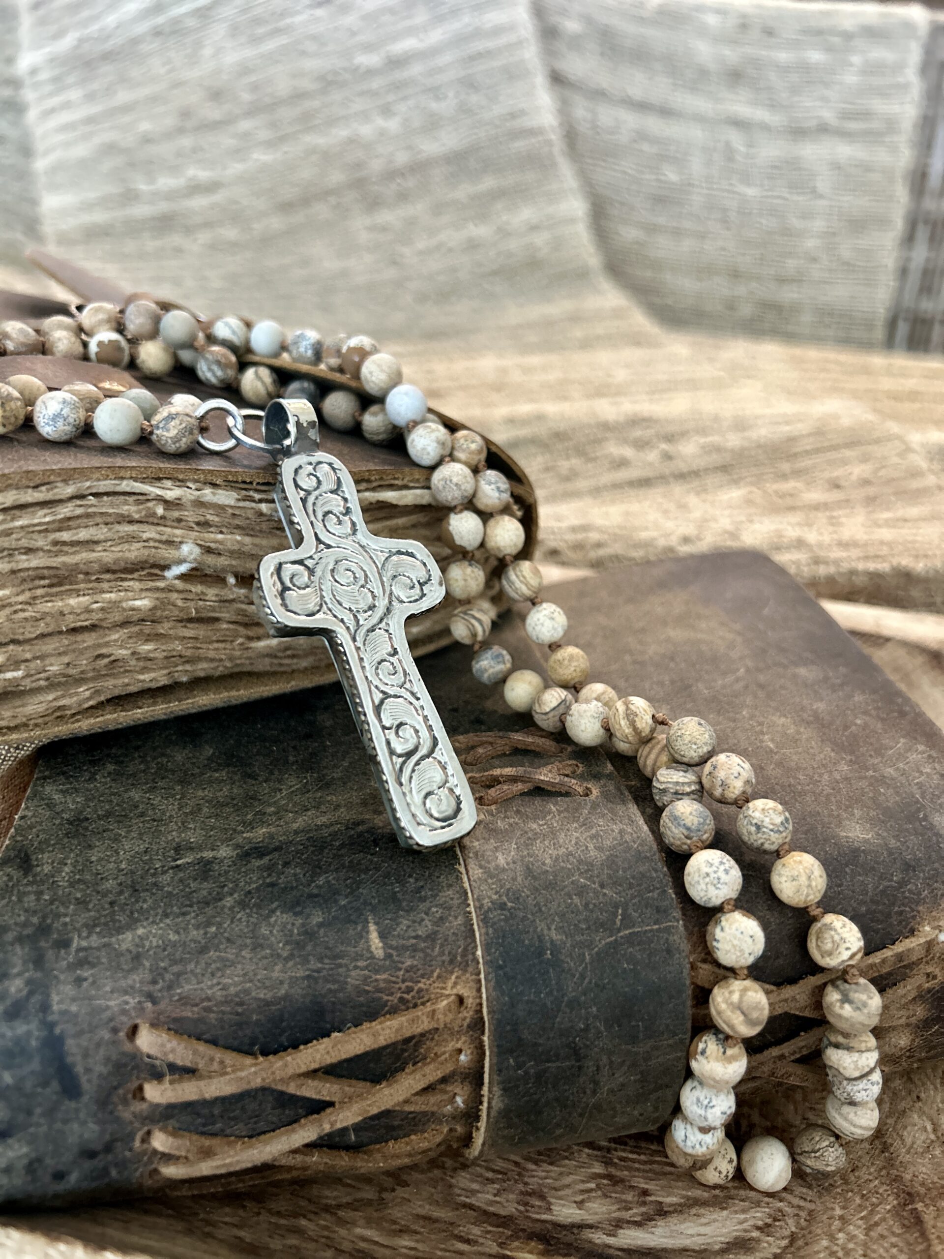 Cross Gemstone Necklace - Image 16