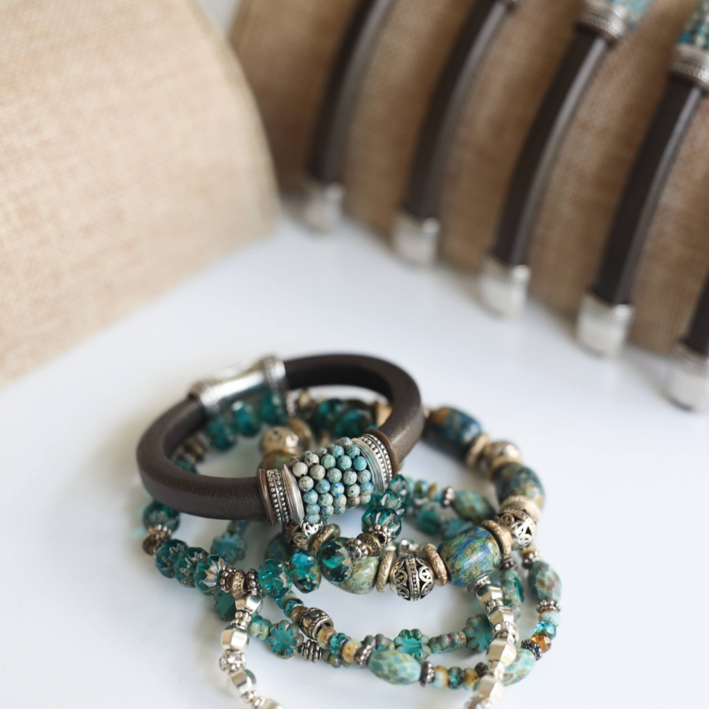 Sea Jasper Gemstone Bracelet