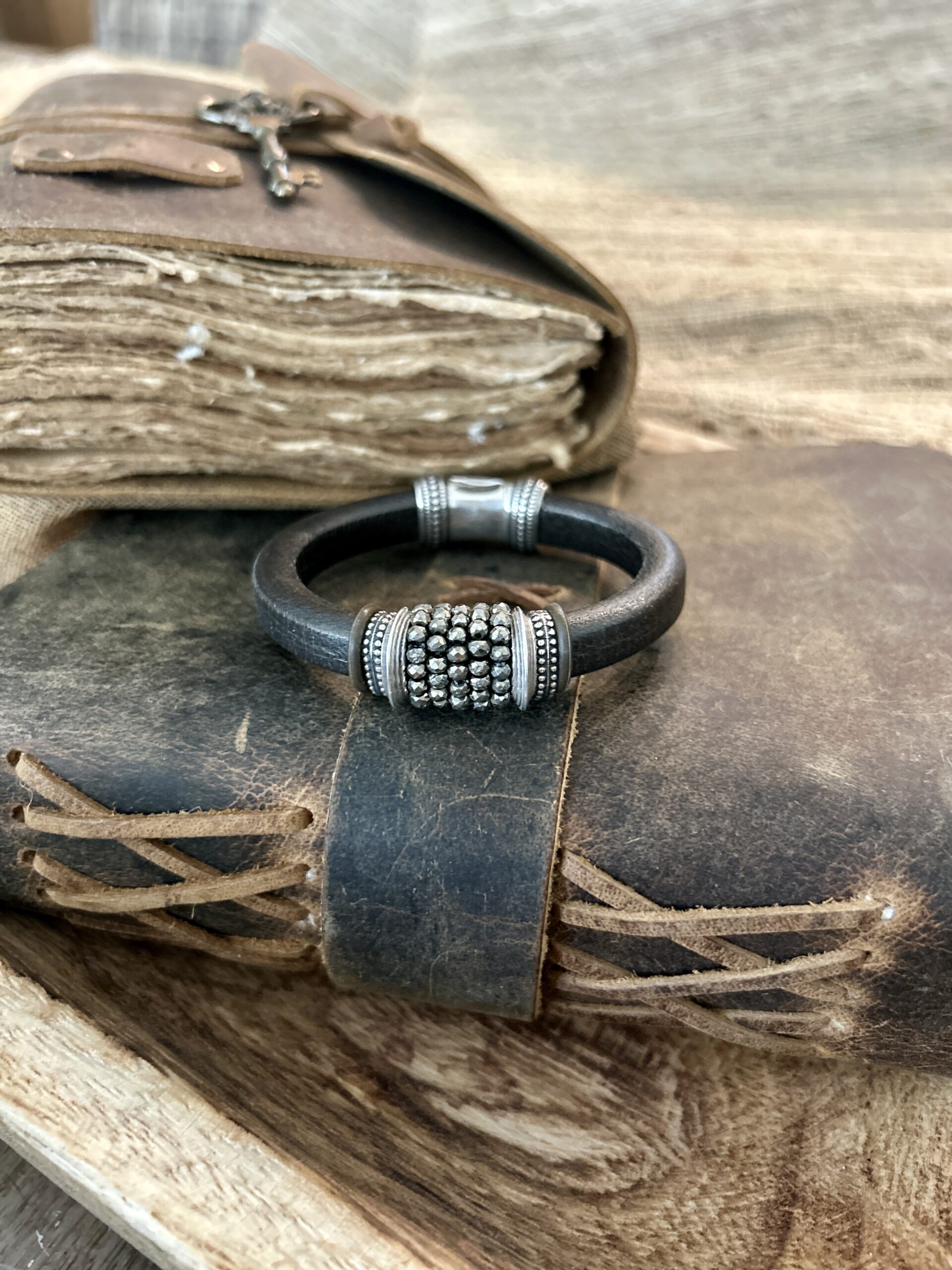 Artisan Pyrite Gemstone Bracelet