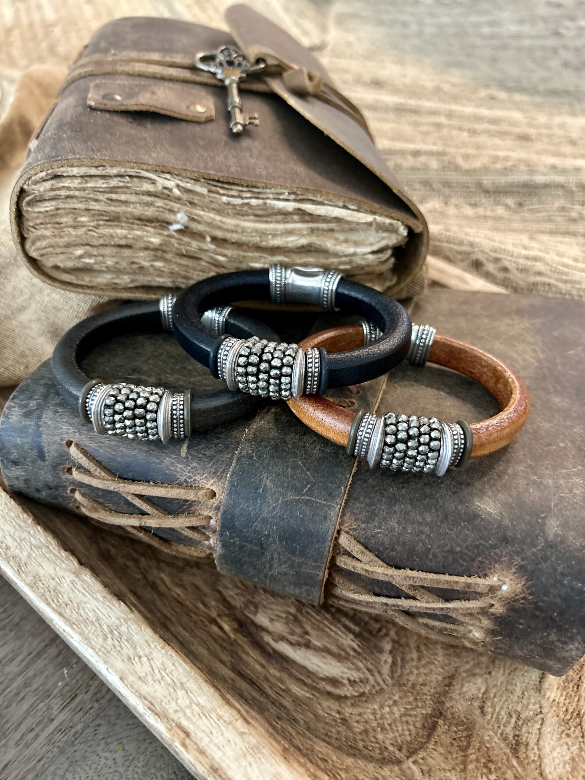 Artisan Pyrite Gemstone Bracelet