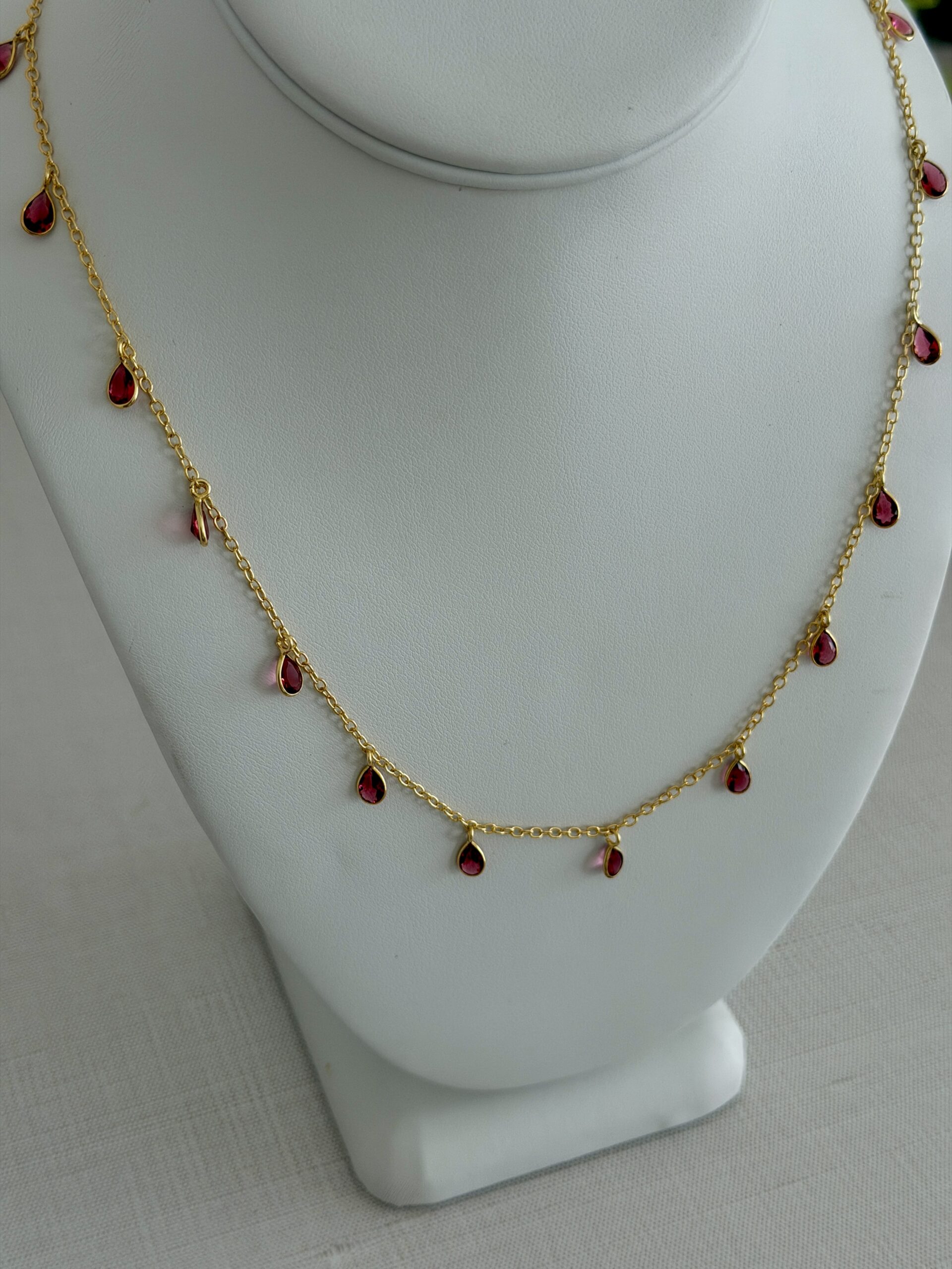 Raspberry Rose Quartz Neckllace - Image 4