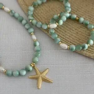 Starfish Gemstone Necklace