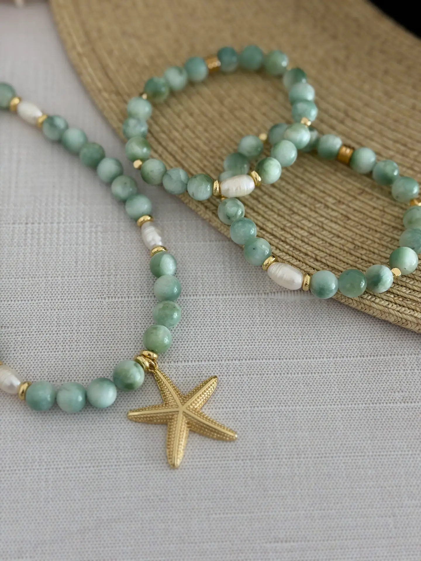 Starfish Gemstone Necklace