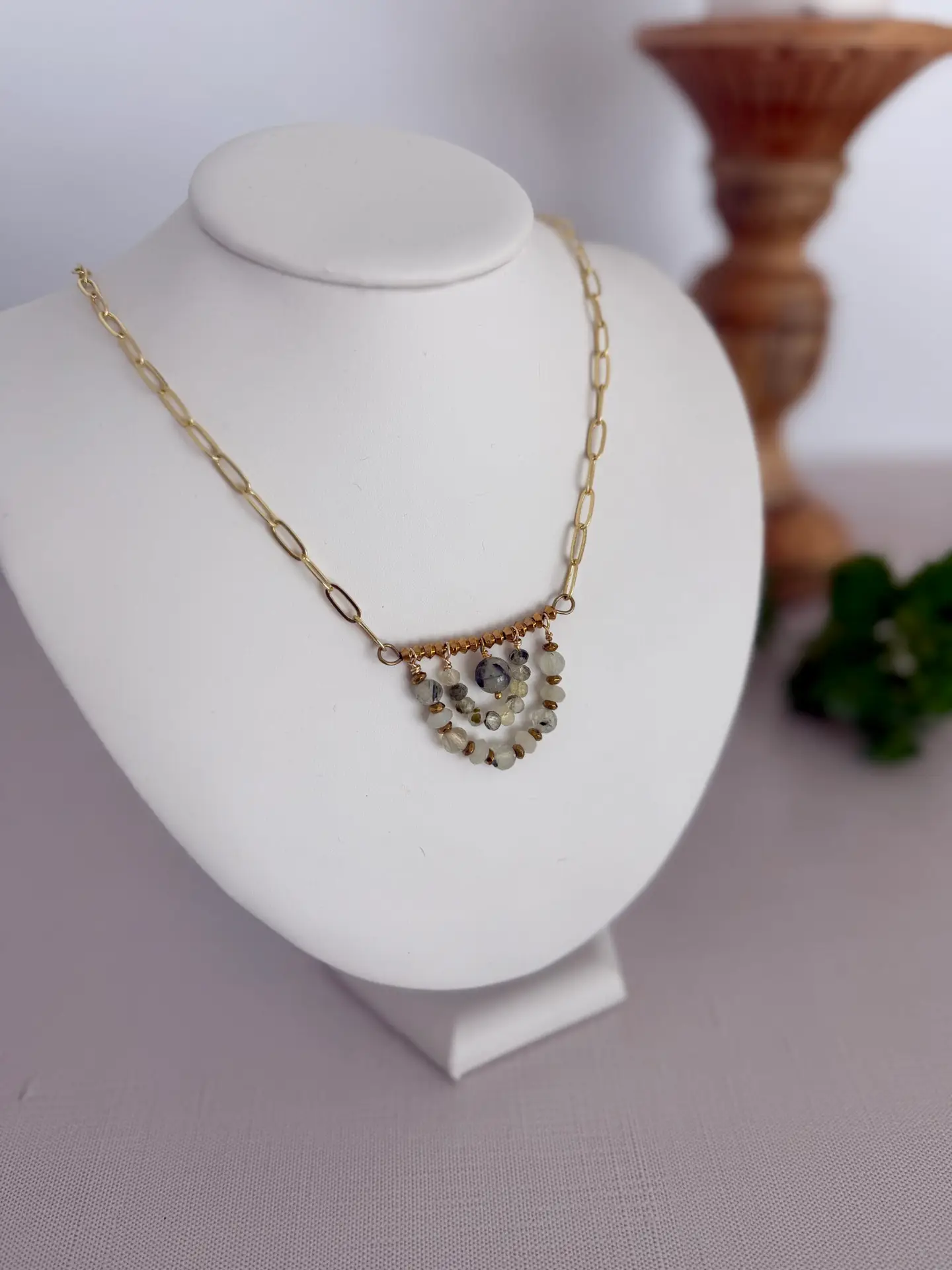 Modern Gemstone Necklace - Image 3