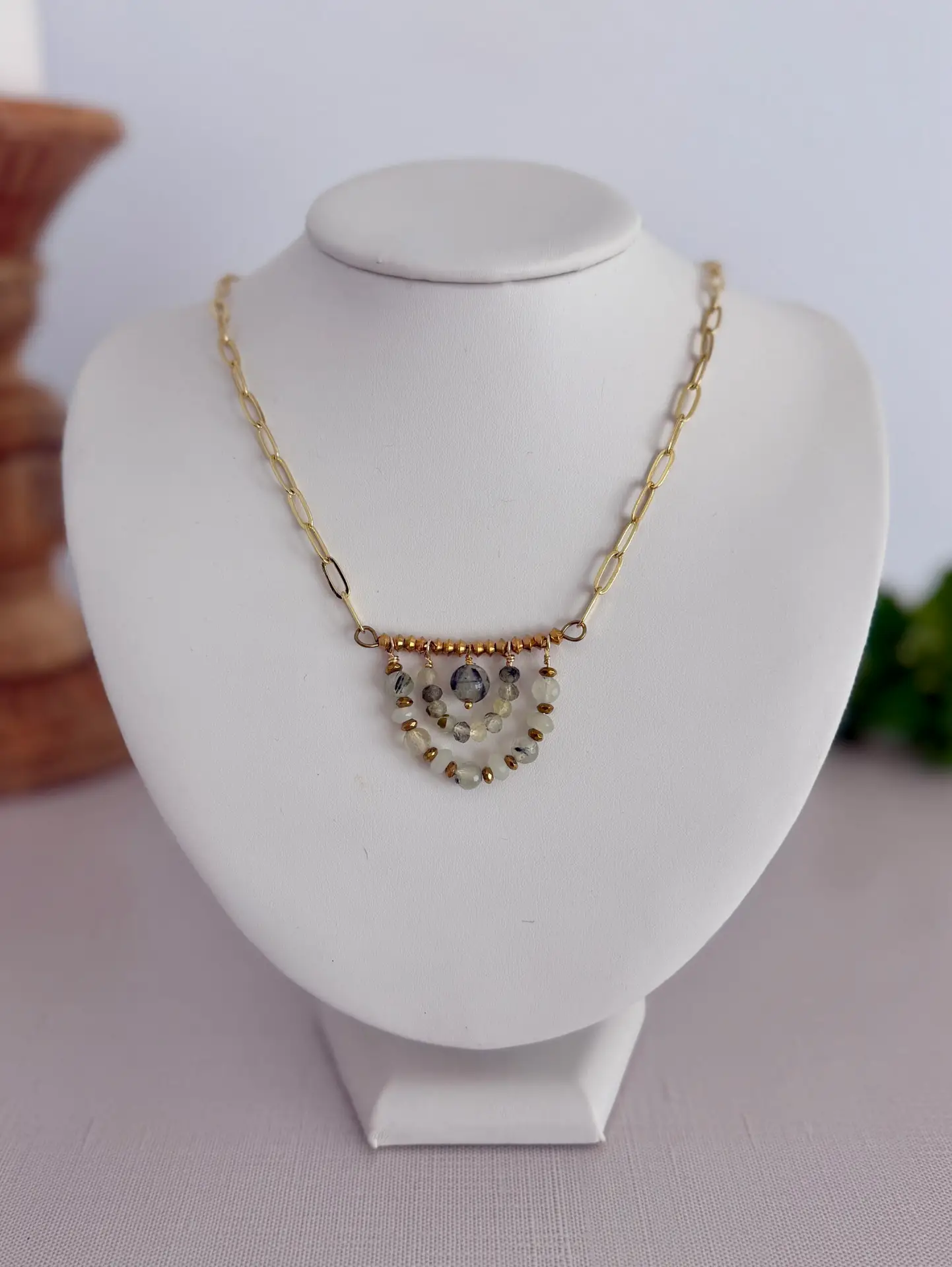 Modern Gemstone Necklace - Image 2