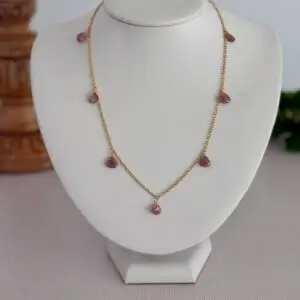 Pink Gemstone Necklace