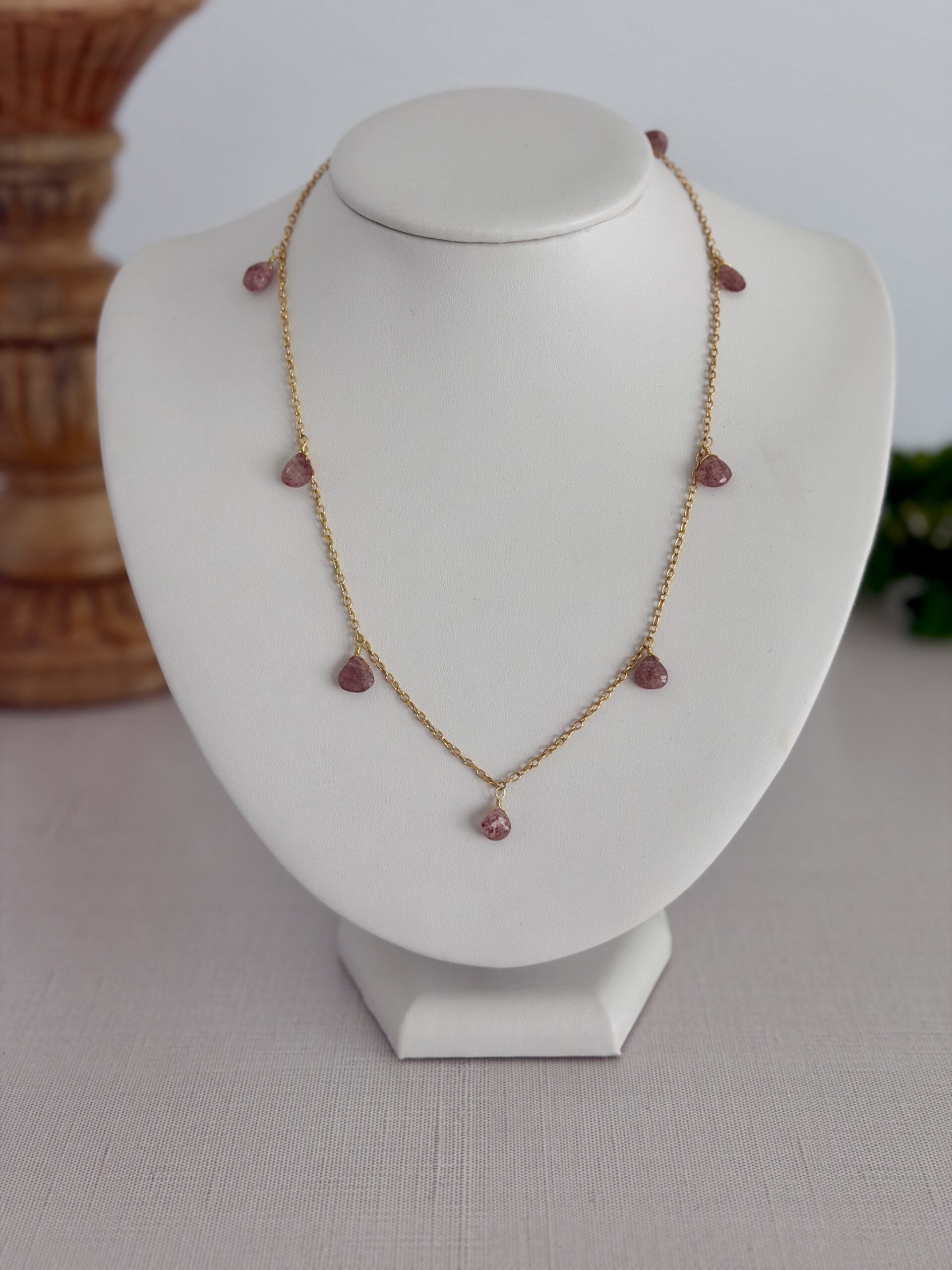 Pink Gemstone Necklace