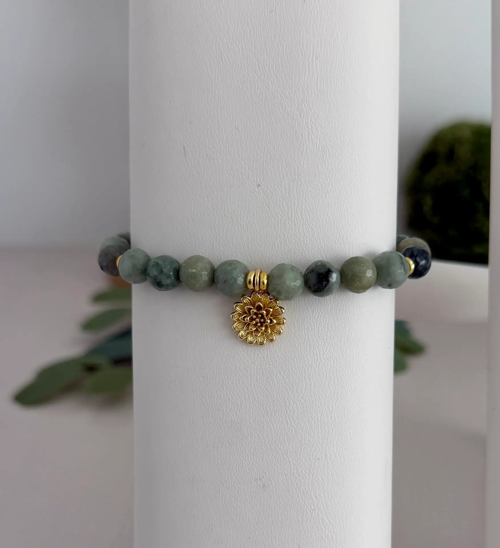 Blue Green Jade Gemstone Bracelets - Image 5