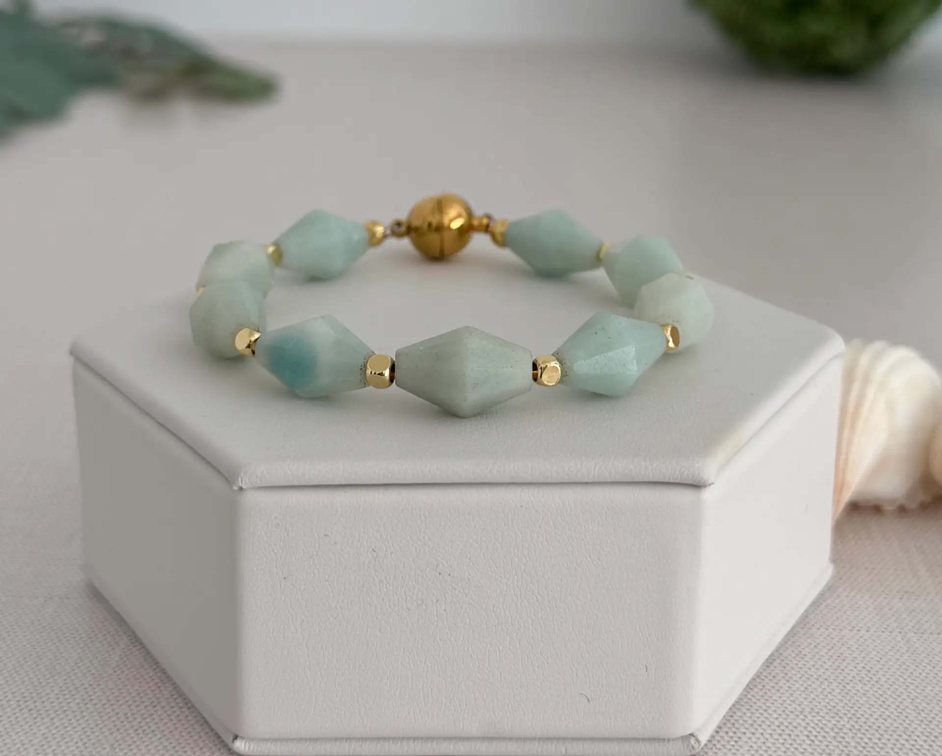 Pale Burma Jade Bracelet