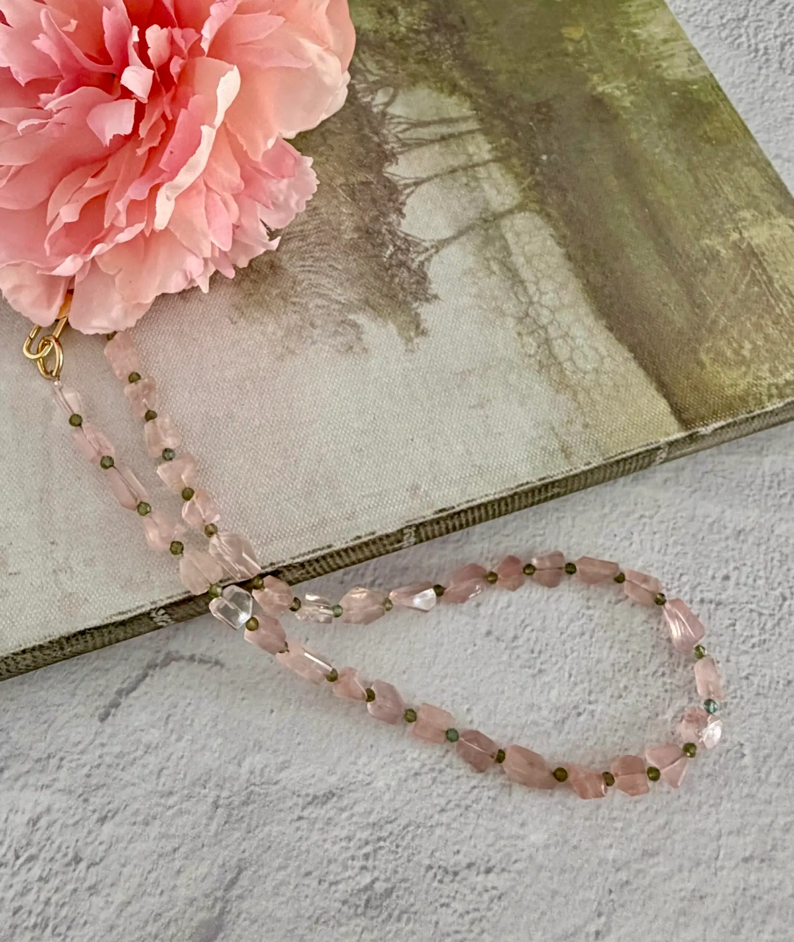 Pink Gemstone Necklace - Image 2