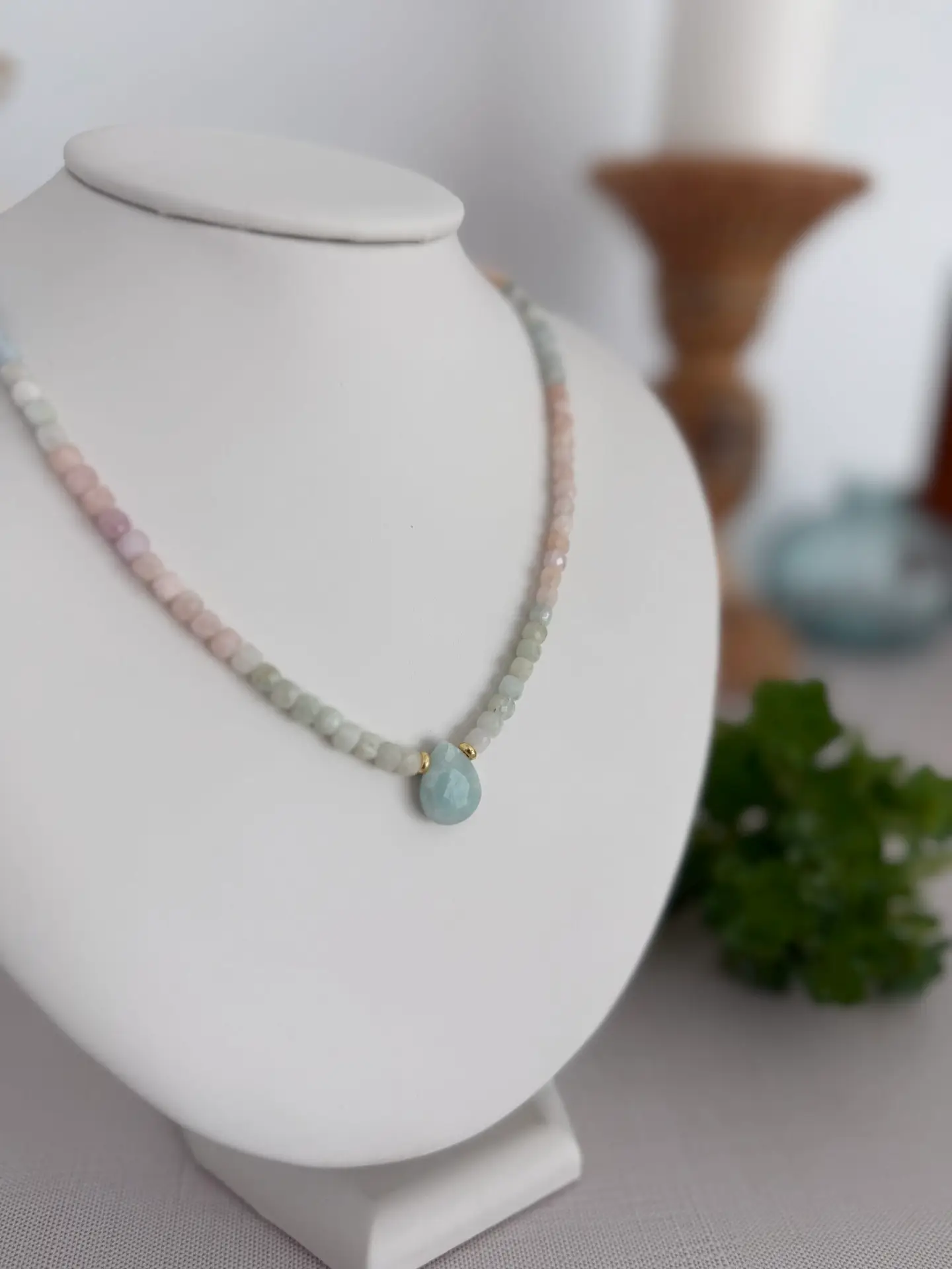 Gemstone Pastel Ombre Necklace - Image 3
