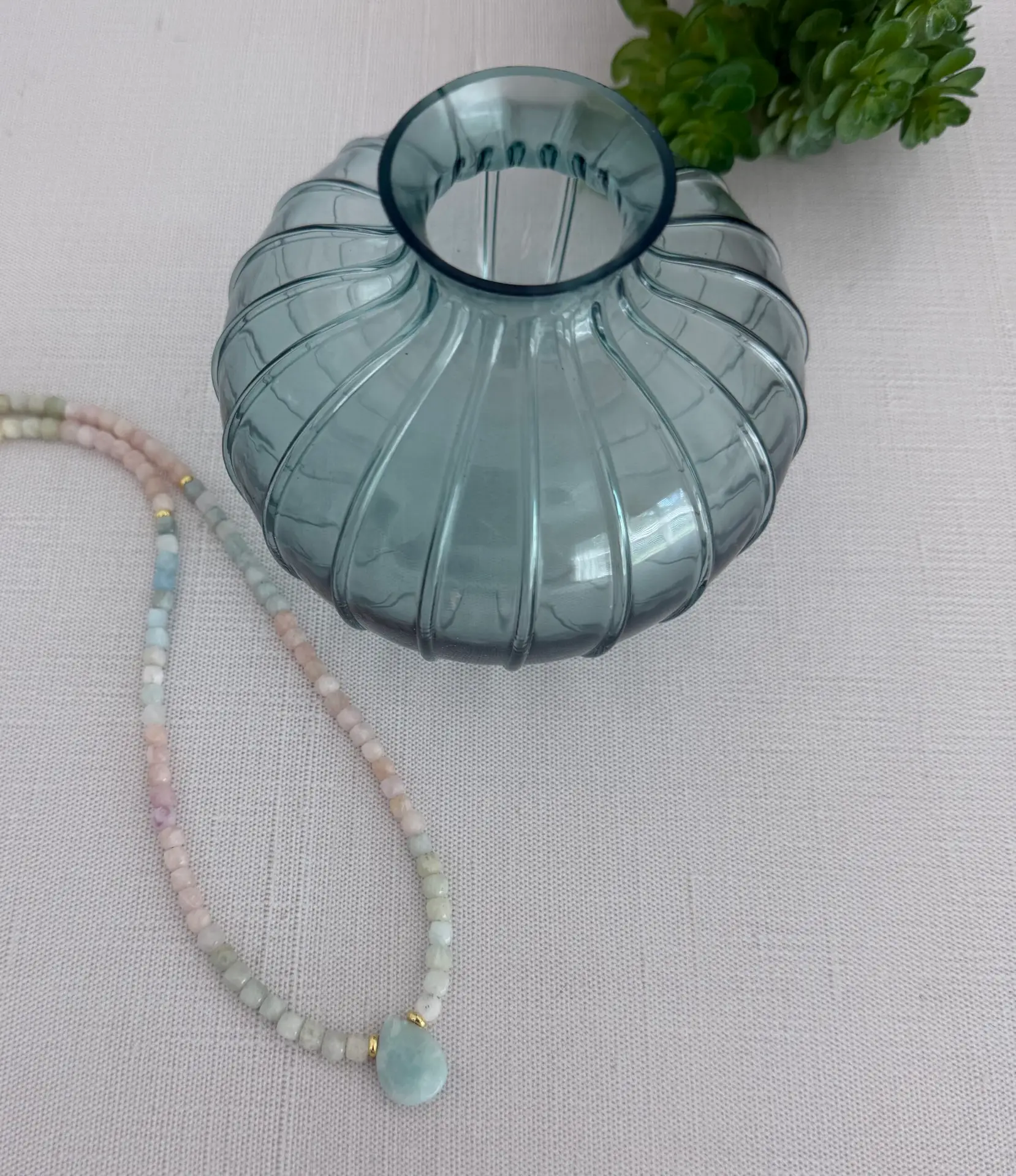 Gemstone Pastel Ombre Necklace - Image 6