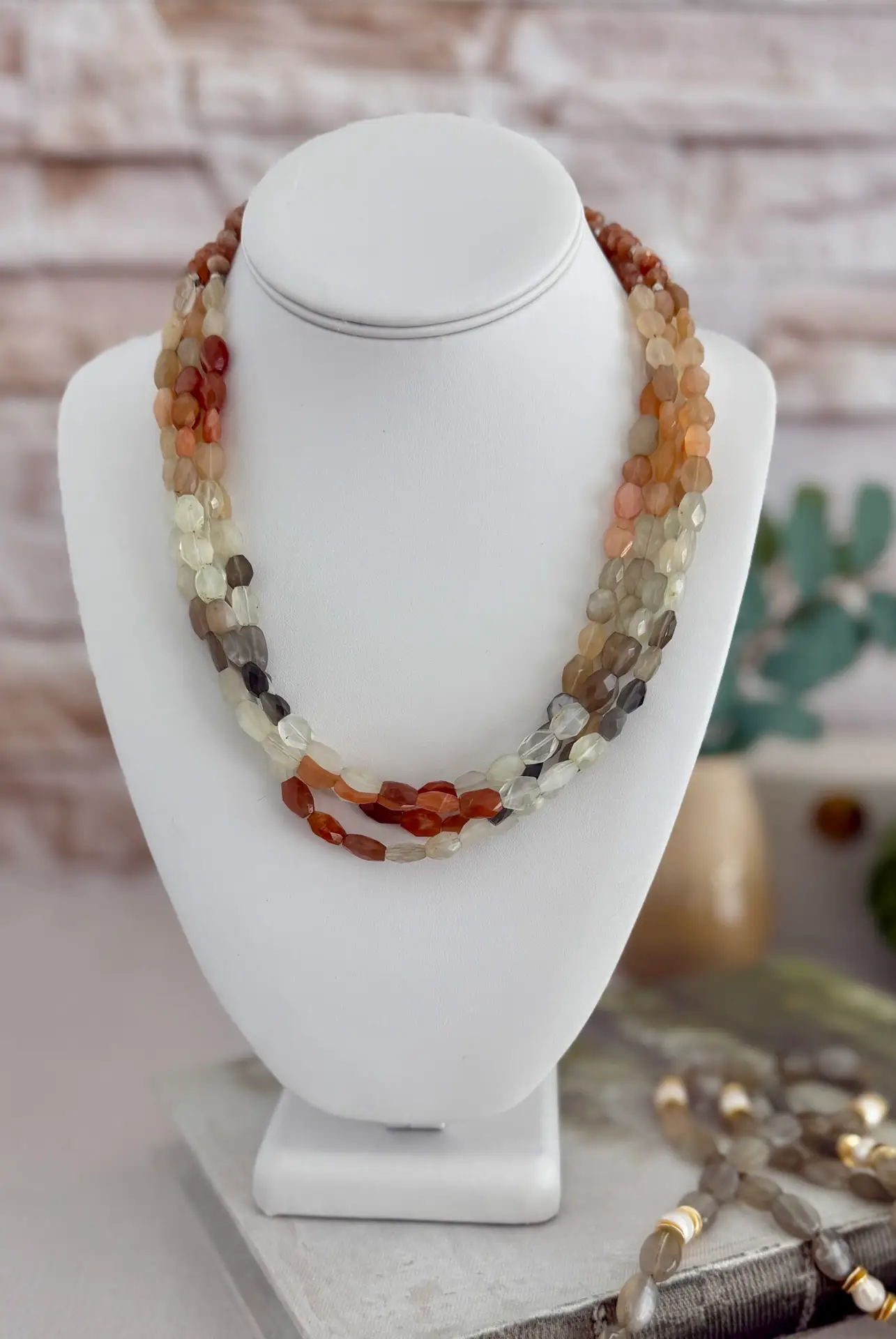 Layered Gemstone Necklace - Image 4
