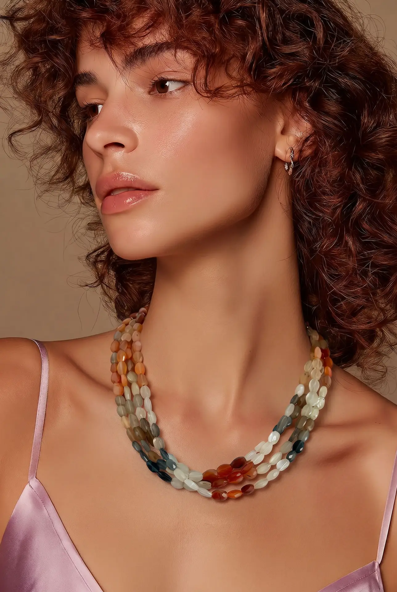 Layered Gemstone Necklace - Image 6