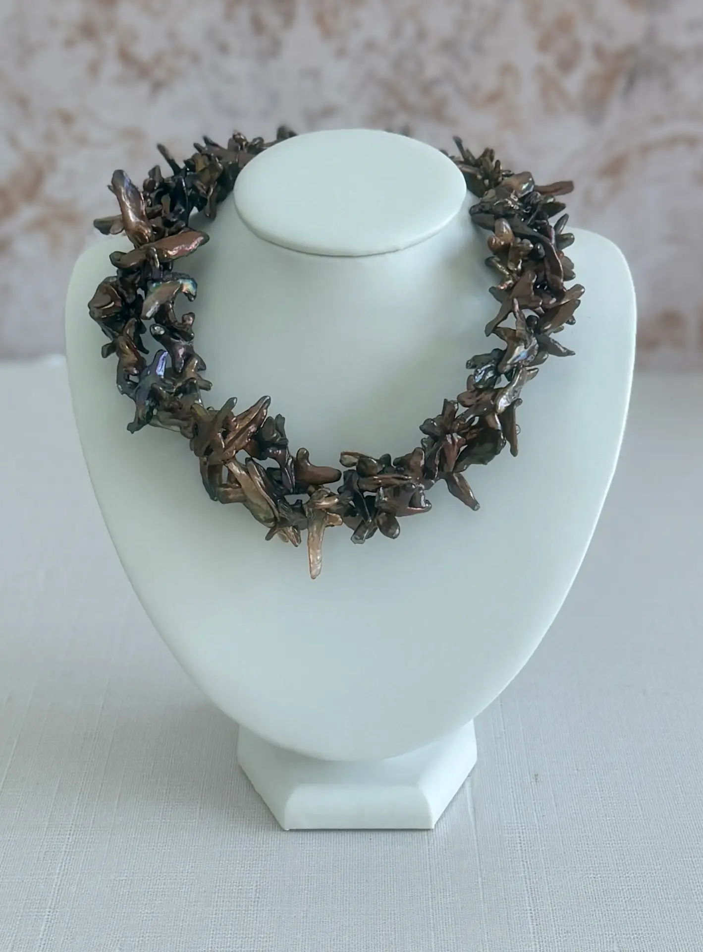 Brown Baroque Pearl Necklace
